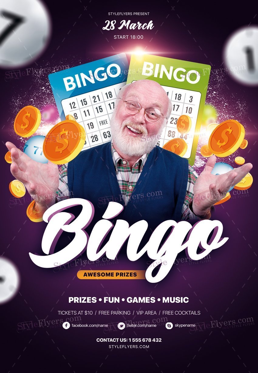 Bingo Psd Flyer Template