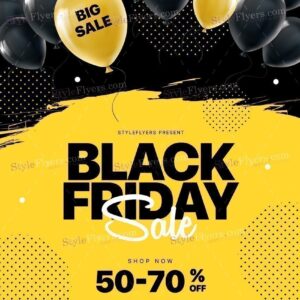 Black Friday Psd Flyer Template