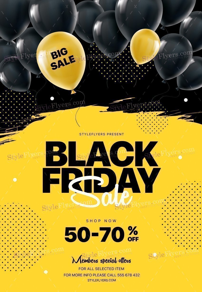 Black Friday Psd Flyer Template