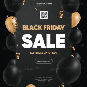 Black Friday Sale Psd Flyer Template