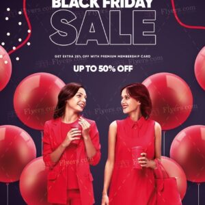 Black Friday Sale Psd Flyer Template