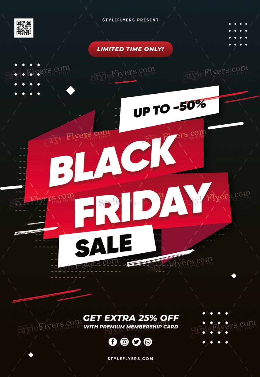 Black Friday Sale Psd Flyer