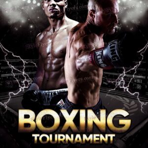 Boxing Tournament Psd Flyer Template