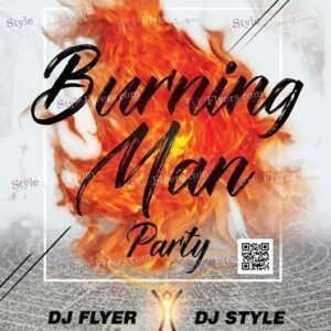 Burning Man 2018 Psd Flyer Template