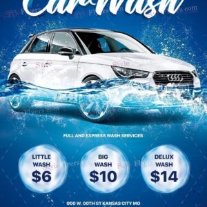 Car Wash Psd Flyer Template