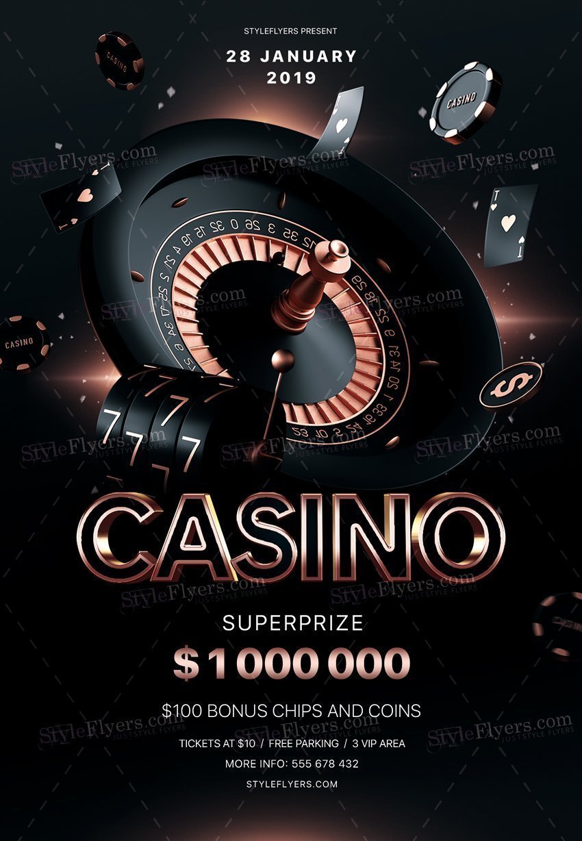 Casino Psd Flyer Template