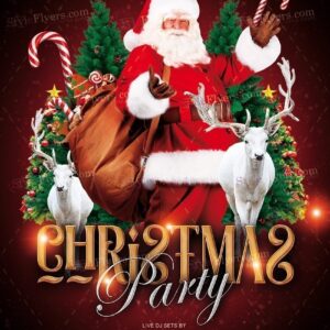 Christmas Party Psd Flyer Template