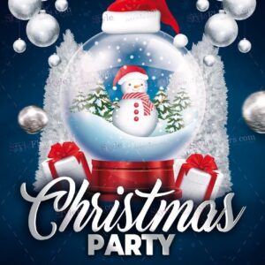 Christmas Party Psd Flyer Template2