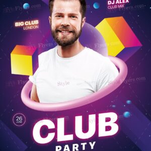 Club Party Psd Flyer Template