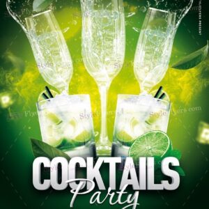 Cocktails Party Psd Flyer