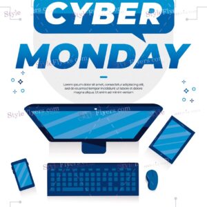 Cyber Monday Psd Flyer Template