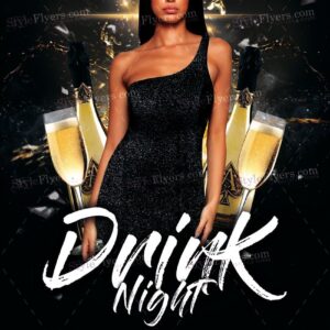Drink Night Psd Flyer Template