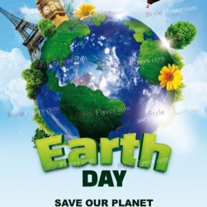 Earth Day Psd Flyer Template