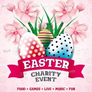 Easter Charity Event Psd Flyer Template