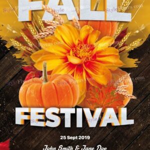 Fall Festival Psd Flyer Template