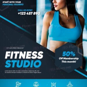 Fitness Psd Flyer Template