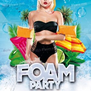 Foam Party Psd Flyer Template