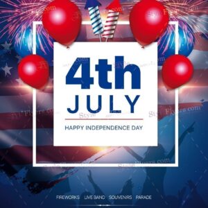Fourth Of July Psd Flyer Template