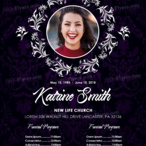 Funeral Psd Flyer Template