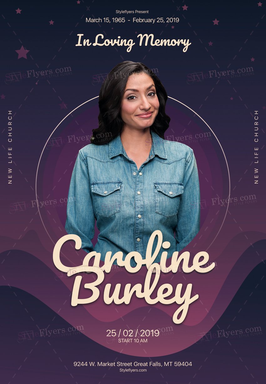 Funeral Psd Flyer Template