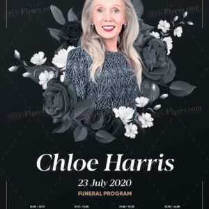 Funeral Program Psd Flyer