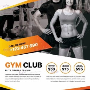 Gym Psd Flyer Template
