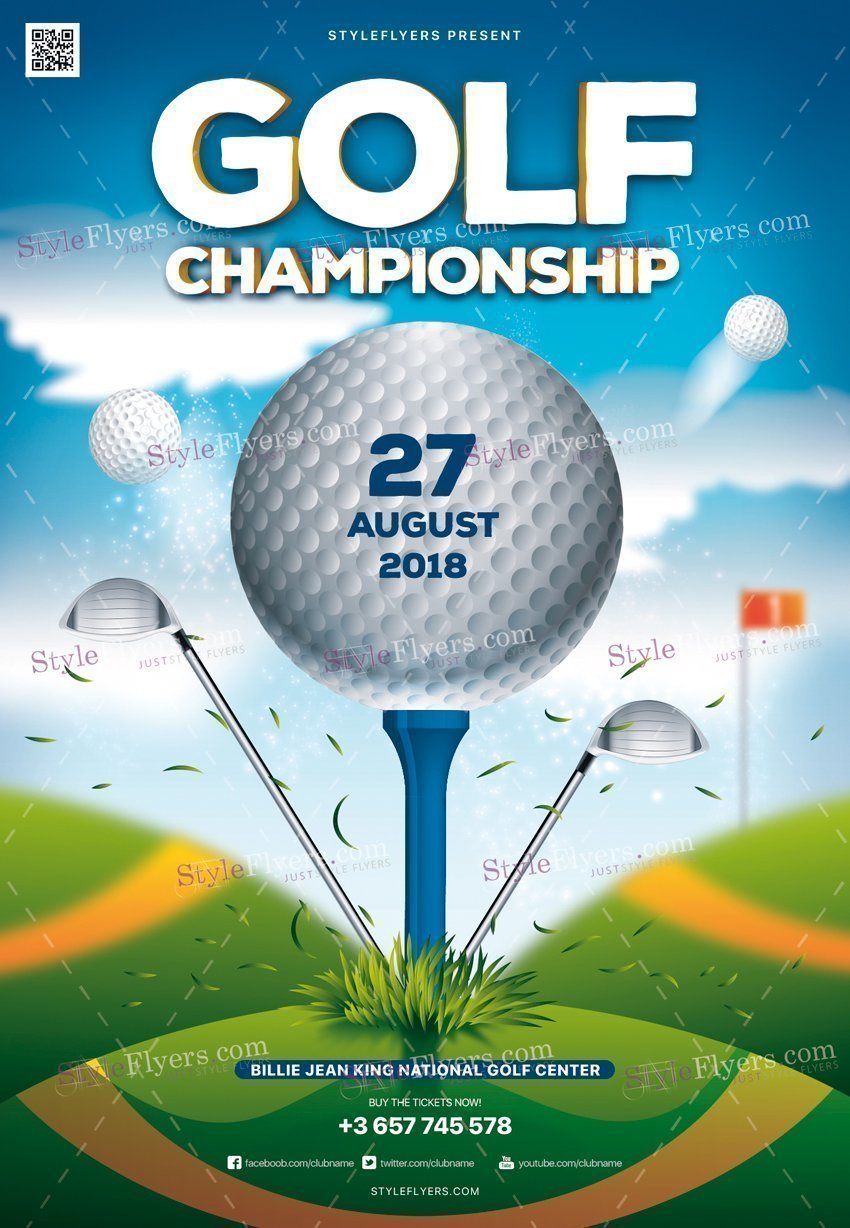 Golf Championship Psd Flyer Template