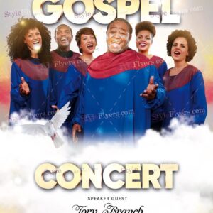 Gospel Concert Psd Flyer