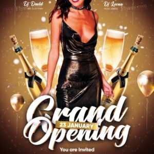 Grand Opening Psd Flyer Template