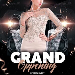 Grand Oppening Psd Flyer Template
