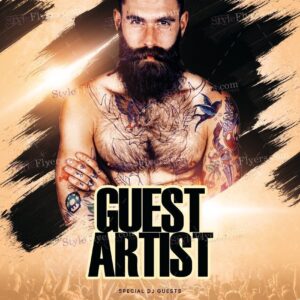 Guest Artist Psd Flyer Template