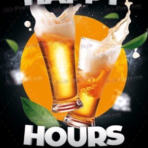 Happy Hours Psd Flyer Template
