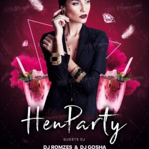 Hen Party Psd Flyer Template
