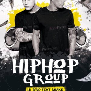 Hip Hop Group Psd Flyer Template