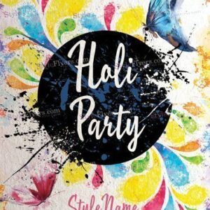 Holi Party Psd Flyer