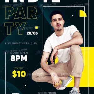 Indie Party Psd Flyer