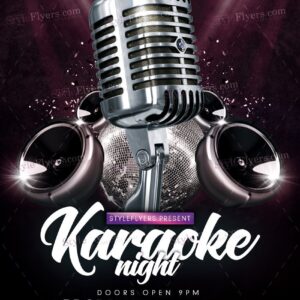 Karaoke Psd Flyer Template