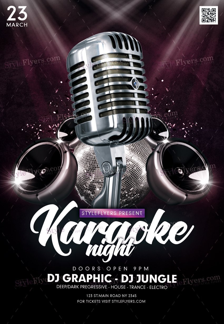 Karaoke Psd Flyer Template