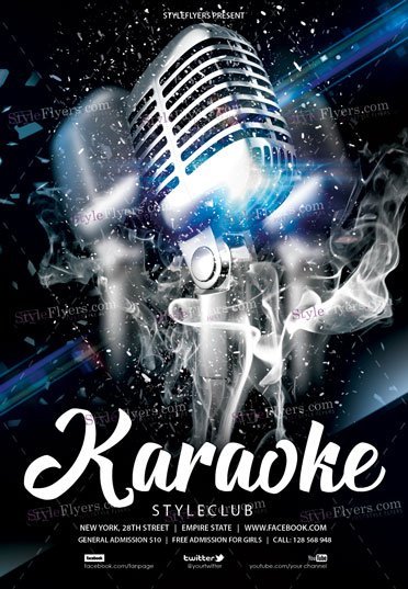 Karaoke Psd Flyer Template