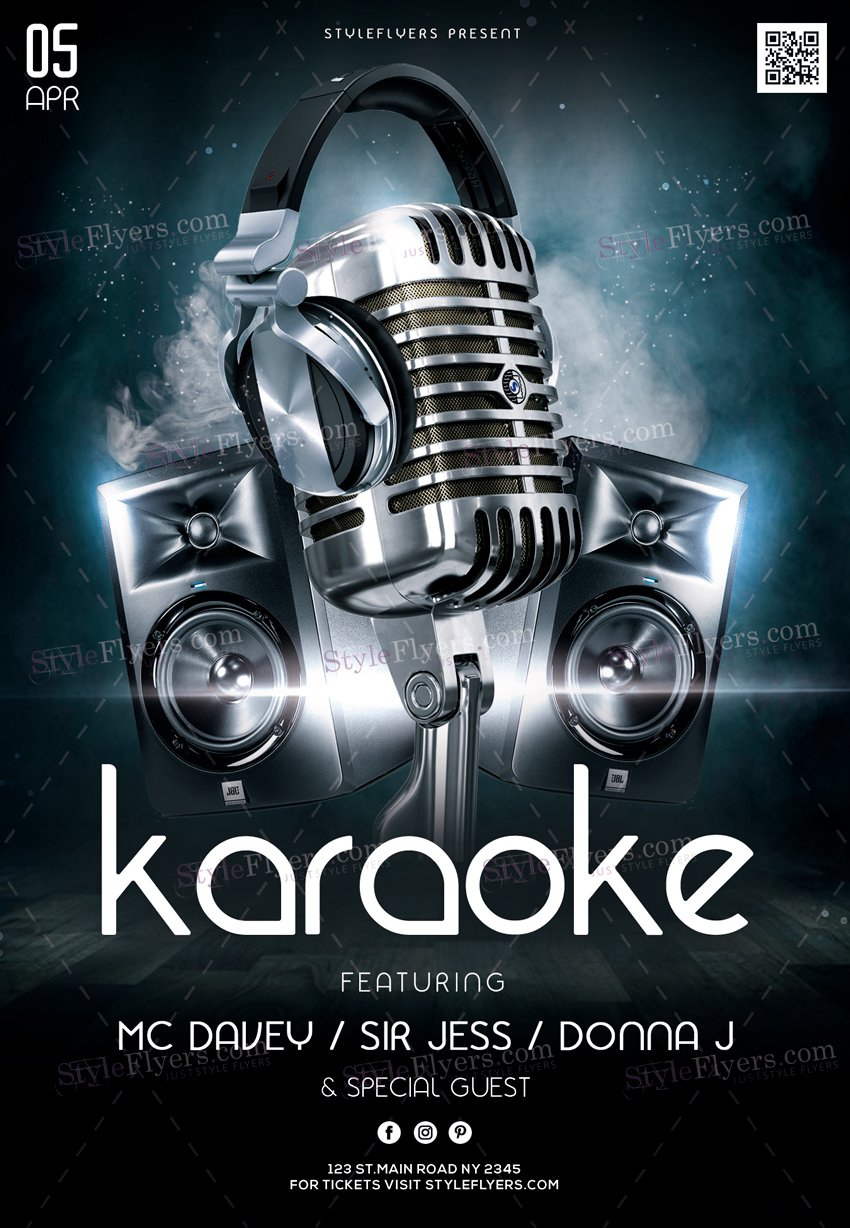 Karaoke Psd Flyer Template