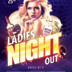 Ladies Night Out Psd Flyer Template