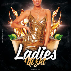 Ladies Night Psd Fyer Template