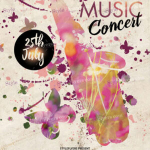 Live Music Concert Psd Flyer Template