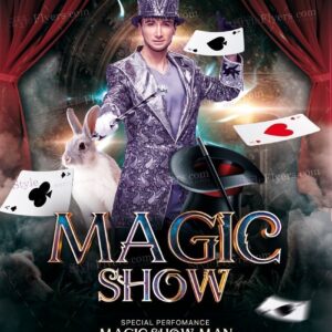 Magic Show Psd Flyer Template