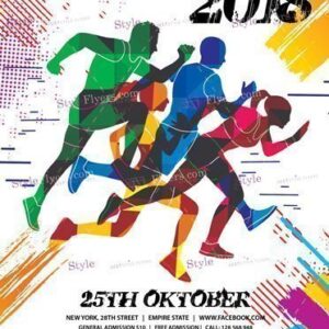 Marathon Psd Flyer Template