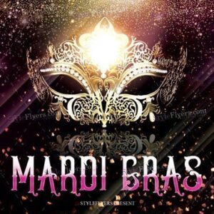 Mardi Gras Psd Flyer Template
