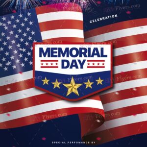 Memorial Day Flyer Template