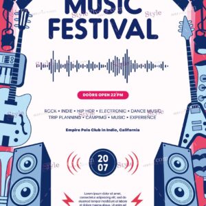 Music Festival Psd Flyer Template