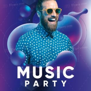 Music Party Psd Flyer Template