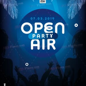 Open Air Party Psd Flyer Template